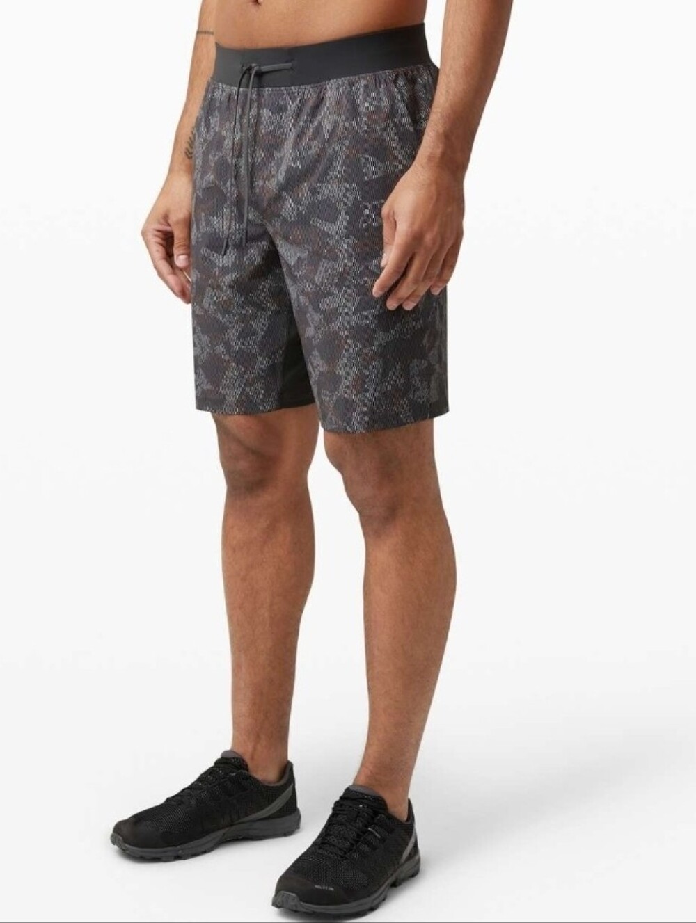 Lululemon T.H.E. Short 9" Linerless Archetype Graphite Grey Multi Men's Small